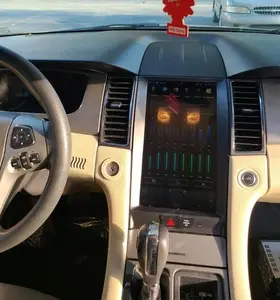 Автомобильный мультимедийный плеер UPSZTEC, 13,3 дюймов, PX6, 4 + 64 дюймов, HD экран в стиле Тесла, Android 9,0, для Ford Taurus 12-16, GPS, аудио, радио, стерео