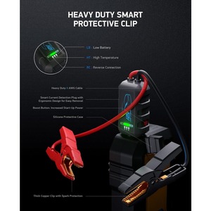 15000mahJump <strong>Starter</strong> - 2000A Smart Car Battery Booster Pack With UltraSafe Lithium Battery, Portable <strong>Jump</strong> Box With LED Light/USB - Product Image 3