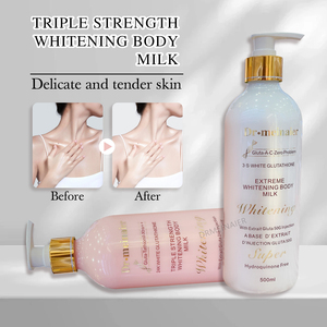Promotion Exceptionnelle Lait Corporel Éclaircissant <span class=keywords><strong>Gluta</strong></span> 24K avec Vitamine C, Peptides et Acide Hyaluronique pour Tous Types de Peaux - Product Image 3