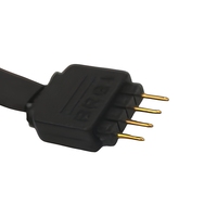 Kabel MDB PH2.54 4 Pin Wafer ke 5 Pin Housing Berlapis Tembaga, Selubung PVC, Tanpa Pelindung, Model P06-0106500001 untuk Komputer