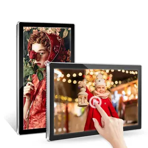 Android Wifi Digital Picture Frame 32 43 49 55 Inch Indoor Wall Mounted Touch Screen LCD Advertising Display