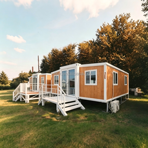Maison conteneur préfabriquée étanche de 40, 30 ou 20 pieds, mobile et extensible, avec 2 chambres, type « <span class=keywords><strong>Granny</strong></span> Flat » - Product Image 1