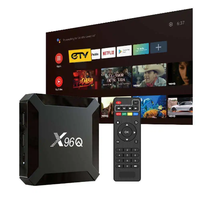 Reproductor Multimedia Inteligente X96Q Smart Box 4K Estable 2025, 1+8GB, Set Top Box 4K Android 10 5G OEM de Cuatro Núcleos