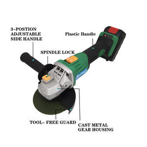 Amoladora Angular Inalámbrica <span class=keywords><strong>de</strong></span> 21V y 100MM, Amoladora a Batería con Sistema <span class=keywords><strong>de</strong></span> Cambio Rápido <span class=keywords><strong>de</strong></span> Disco y Protección Contra Sobrecargas <span class=keywords><strong>para</strong></span> <span class=keywords><strong>Contratistas</strong></span> - Product Image 2