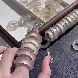 Natural Madagascar chalcedony <b>ring</b>, band, <b>ring</b> for men and women, fashion accessory. - Product Image 1