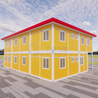 Vente de maisons préfabriquées modulaires de luxe, design jaune personnalisé, pour bureaux universitaires, bâtiments en conteneurs, Oficina Plegable