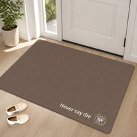 Tapis d'entrée uni, paillasson minimaliste en PVC, lavable, nettoyable, découpable, antidérapant, résistant aux taches