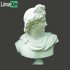 Pietra naturale in marmo <span class=keywords><strong>Apollo</strong></span> busto <span class=keywords><strong>di</strong></span> alta abilità intagliato a mano colore misto marmo testa <span class=keywords><strong>statua</strong></span> - Product Image 2