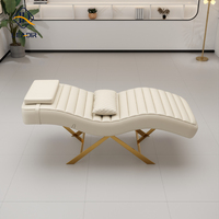 Topper Beauty Design ergonomique Mobilier de salon Lit de massage incurvé Lit à cils en mousse haute densité