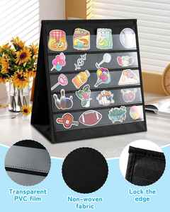 5-Tier Double-Sided Non-Woven Fabric Teaching Aids Tabletop <b>Pocket</b> Chart 16x13inch Foldable Portable High Quality - Product Image 3