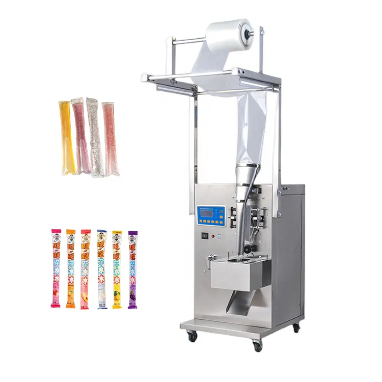 FillinMachine Máquina automática de envasado de paletas de hielo Máquina de envasado de bolsitas de jugo de fruta Máquina de envasado y sellado de bolsitas