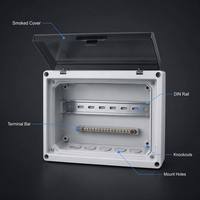 Caja de Distribución Impermeable IP65 Wanbo-394 con Gabinete Eléctrico para Exteriores para Construcción y Paneles Solares