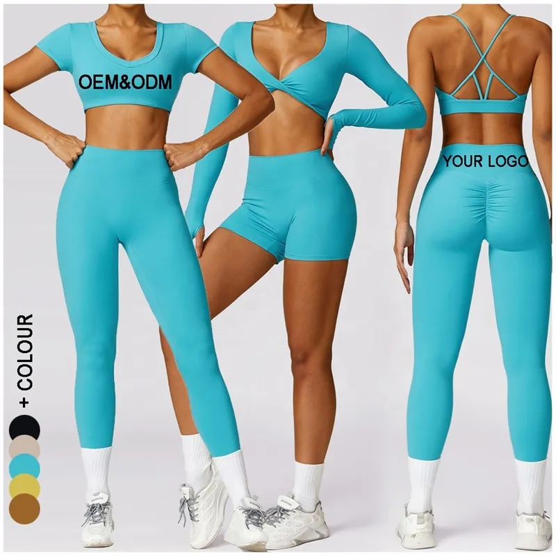 Activewear Groothandel Gratis Collocatie Vrouwen Yoga Set-Vrouwen Gymkleding Fitnesssets Sportpak