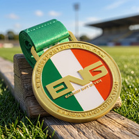 Vergoldete Laufmedaille für Marathon und Sport, Auszeichnung aus Zinklegierung mit 2D/3D-Logo-Prägung, Individuelle Emaille-Medaille als Souvenir
