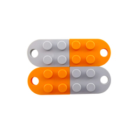 Placa de 2x2 orificios, piezas MOC, bloques de construcción de plástico, componentes de repuesto modulares para ensamblaje de modelos mecánicos DIY No.3176