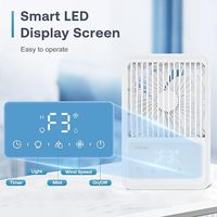 AC Mini portabel kipas pendingin Air USB, pendingin udara meja kecil dengan pelembab semprot