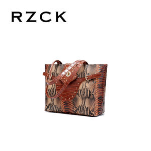 Bolso <span class=keywords><strong>de</strong></span> Mano <span class=keywords><strong>de</strong></span> Lujo Retro Europeo Americano para Mujer RZCK, Bolso <span class=keywords><strong>de</strong></span> Hombro Único Portátil con Patrón <span class=keywords><strong>de</strong></span> Serpiente Hecho <span class=keywords><strong>de</strong></span> Material PU - Product Image 6