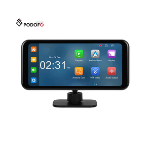 Radio para <span class=keywords><strong>Auto</strong></span> Portátil Podofo de 6.25 Pulgadas con Pantalla Inteligente, Reproductor Inalámbrico con Carplay y Android <span class=keywords><strong>Auto</strong></span>, WiFi, 4K, BT, FM - Product Image 1