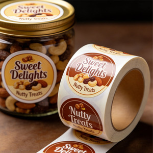 Custom Business Rectangle Labels Private Product <strong>Printable</strong> <strong>Adhesive</strong> <strong>Sticker</strong> Roll for Food Packaging - Product Image 3