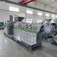 Granulateur à deux étages pour mère et bébé |   Machine à granulés de recyclage de déchets plastiques PP PE à vis simple