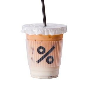 Bicchieri Monouso in PET da 16oz Stile Ins con Coperchi, Trasparenti, per Caffè Freddo e Tè al Latte da Asporto, Personalizzabili con Logo, Biodegradabili, Vendita all'Ingrosso - Product Image 5