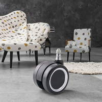 Fabricant de composants de meubles et de pièces de chaises pivotantes en PU insonorisés du Guangdong – Roulettes de chaise de bureau qui protègent le sol