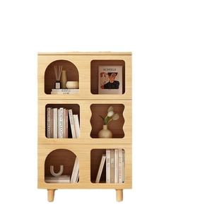 خزانة كتب بيضاء حديثة عالية الجودة لغرفة المعيشة خزانات خشبية رفوف كتب - Product Image 2