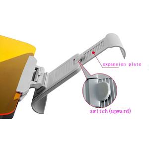 Lunettes de conduite anti-éblouissement 2 en 1 <span class=keywords><strong>Pare</strong></span>-soleil de voiture avec fente pour carte <span class=keywords><strong>Vue</strong></span> claire jour et nuit Miroir rabattable latéral <span class=keywords><strong>Pare</strong></span>-soleil de fenêtre - Product Image 4