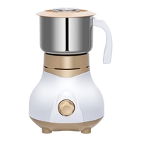 Moulin à café électrique commercial, lame en acier inoxydable, mini moulin portable pour céréales et épices, moulin à poudre fine