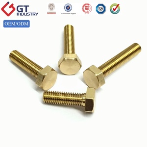 Bullone Esagonale in Acciaio al Carbonio Zincato Giallo 10.9 <span class=keywords><strong>DIN</strong></span> <span class=keywords><strong>931</strong></span> ISO 4014 M8 M10 M12 <span class=keywords><strong>M14</strong></span> Bullone a Testa Esagonale ad Alta Resistenza Metrico - Product Image 2