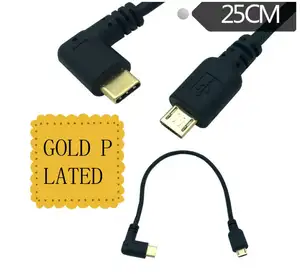 Cable Micro USB 3,1 de alta velocidad a tipo C, cable de datos de carga rápida