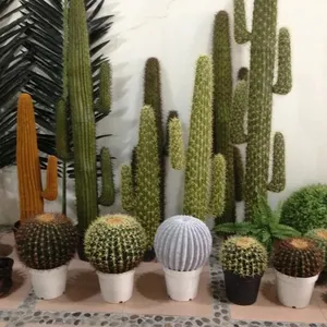 Home Decor Großer Kaktus Indoor Kunststoff Kakteen Pflanze Künstlicher Kaktus zur Dekoration