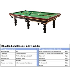 Oferta Especial: Mesa de <span class=keywords><strong>Billar</strong></span> Americana Moderna de <span class=keywords><strong>8</strong></span> Bolas, Multifuncional 2 en 1, de 7, <span class=keywords><strong>8</strong></span> y 9 Pies, a Precio Económico - Product Image 6