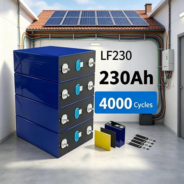 Marine Grade 3.2V 230Ah LiFePO4 Cell LF230 4000 Cycles EU Stock DDP CE IEC62619 for Vessel ESS Solar Energy Storage DIY
