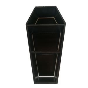 Étagères multifonctions en forme de cercueil, étagère flottante en <span class=keywords><strong>bois</strong></span> en forme de cercueil, panneau arrière sans bordure <span class=keywords><strong>suspendu</strong></span> pour bande lumineuse LED intégrée - Product Image 1