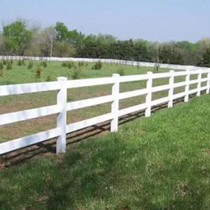 Recinzione per Cavalli in Acciaio Facilmente Assemblabile, Resistente ai Raggi UV, Ecologica, in Vinile, Altezza Personalizzabile (1-1,8m), <span class=keywords><strong>2</strong></span>/<span class=keywords><strong>3</strong></span>/4 Traverse - Product Image 1