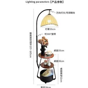 Lampe sur pied en teck de style vintage pour chambres à coucher, à utiliser sur les tables de chevet, les canapés dans les salons, les tables basses, lampes de pêche incluses - Product Image 3