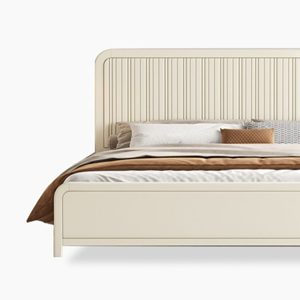 High Quality Mango Wood Storage Panel <b>Bed</b> Solid Color Wooden <b>Frame</b> with Storage Bedroom Furniture for Hotel Home - Product Image 3