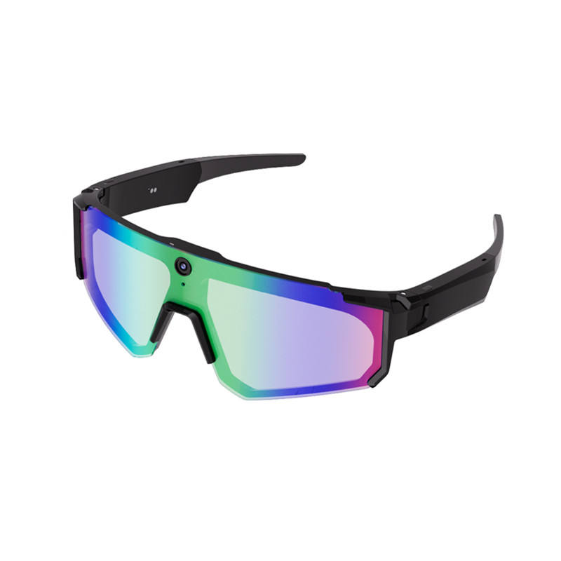 Monture noire / Verres de couleur / Étui en silicone noir