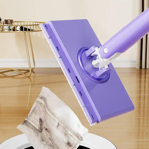 Hands-Free Flat <b>Mop</b> – Clamp Cloth Design, No Dirty Towel, Small Household Cleaning Tool – Reusable Microfiber <b>Mop</b> for Floor, Win - Product Image 4
