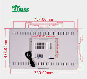 Moniteur de jeu d'arcade LCD VGA Technologie tactile Résolution 1920x1080 Cadre en métal pour joueurs Écran large de 27 pouces - Product Image 2