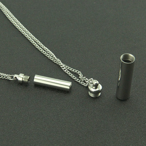 Colgante Urna para Cenizas de Mascotas (Perros y Gatos) 2025, de Acero de Titanio, Minimalista, con <span class=keywords><strong>Perfume</strong></span>, para Guardar Cenizas, Collar - Product Image 3