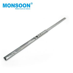bedroom kitchen channel runner 27mm 3/4 extension telescopic side mounted ball bearing <b>drawer</b> <b>slide</b> for cabinet door - Product Image 5