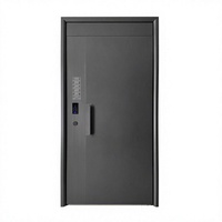 Portes d'entrée de sécurité antivol en acier avec finition élégante et ouverture manuelle pour usage commercial - Porte d'entrée principale moderne