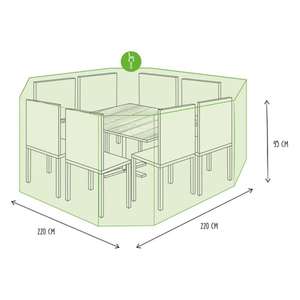 Housse d'extérieur Perel pour ensemble de jardin octogonal - Product Image 4