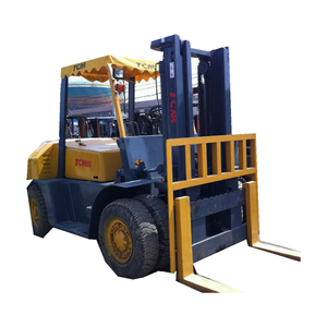Second Hand Komatsu 8 Ton Forklift FD80 Japan Made <b>Used</b> Good Working Condition Diesel 4WD Solid Tires Rough Terrain - Product Image 1