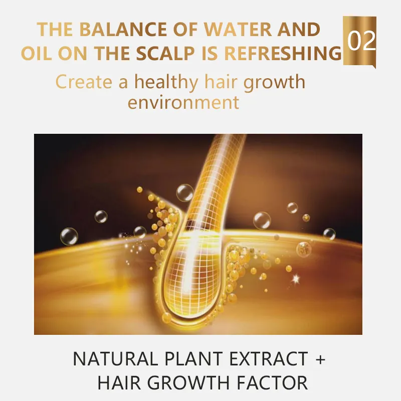 Aceite orgánico 100% Natural para el crecimiento del cabello para hombres y mujeres, tratamiento antipérdida efectivo para el cabello, biotina, suero para el crecimiento del cabello