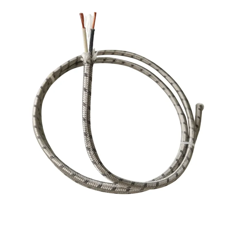 Typ B Thermoelement-Ausgleichs kabel Glasfaser Edelstahl 304 Mantel 200 Meter Länge