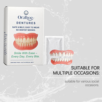 ORALHOE Kit de Prothèses Dentaires en Silicone Personnalisé : Sublimez votre Sourire avec Style et Confort, Matériau Agréable, Logo/Design Graphique sur Mesure