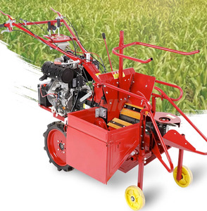 Piccola macchina agricola una fila di mais raccoglitore Mini trattore a piedi singola fila macchina per la raccolta del mais prezzo 1set - Product Image 3